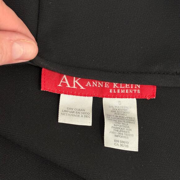 Anne Klein Skirt Small Black Mini Pencil Slit Career Secretary Work Witchy READ - Picture 10 of 11